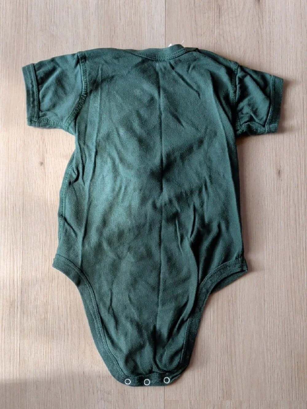 Rabbit Skins Forest Green Baby One-Piece Bodysuit with Yellow Phish Logo 12 Mo.